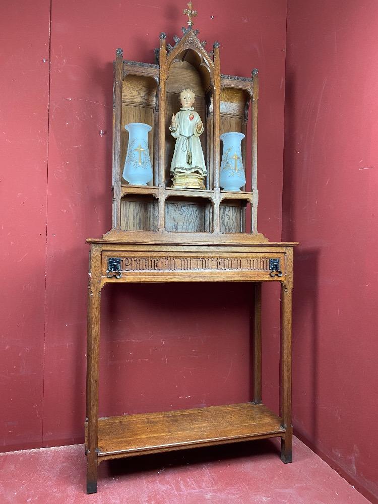 1 Gothic - Style Very Rare And Unique Home Altar