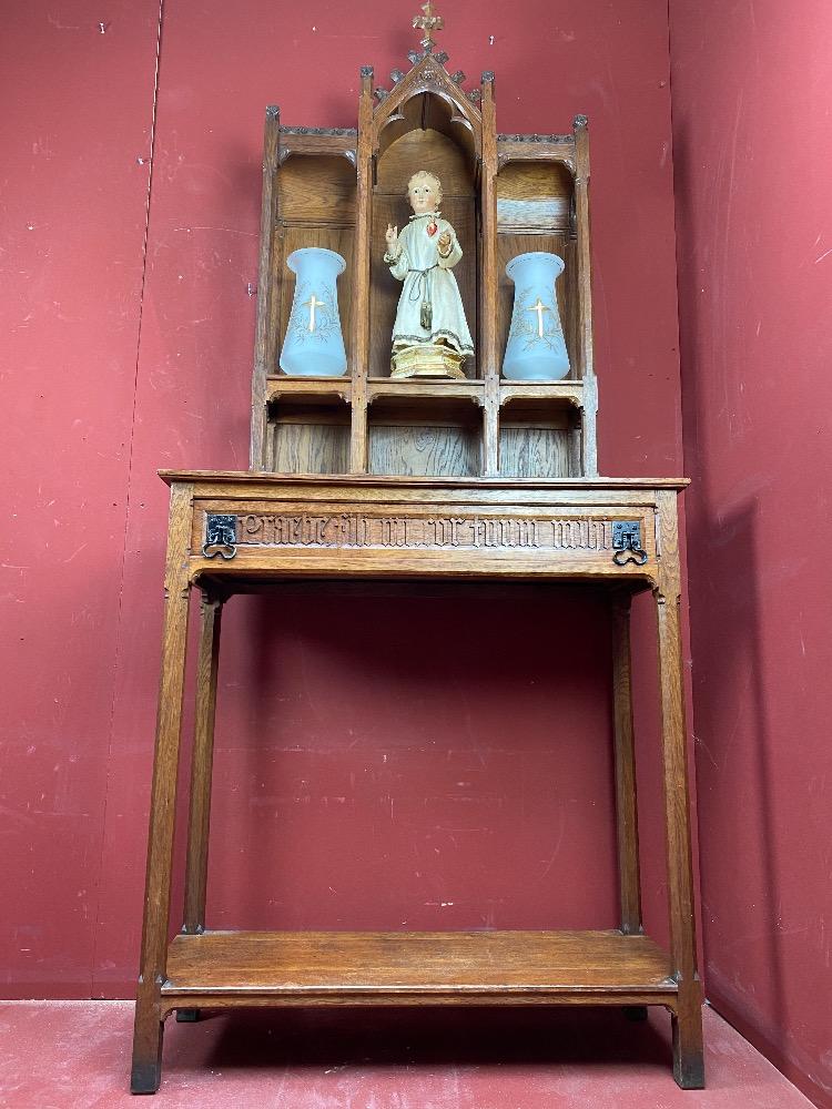 1 Gothic - Style Very Rare And Unique Home Altar