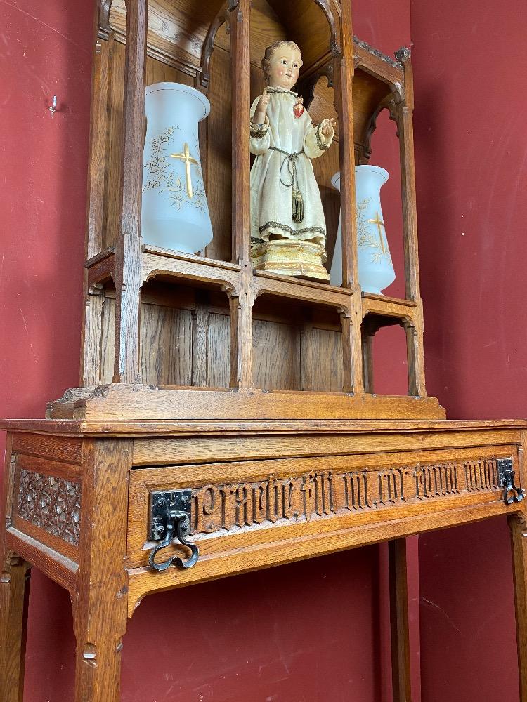 1 Gothic - Style Very Rare And Unique Home Altar