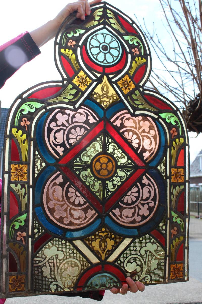 1 gothic Top Of Stained Glass Window