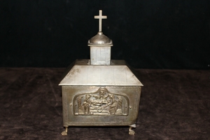 Reliquary style Greece - Orthodox en Brass / Bronze, Greece 19th century