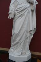 H.Heart Statue en TERRA - COTTA, FRANCE 19 th century
