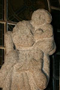 Hand-Carved Full Granite Statue Of St. Christopher  SOURCE: CHURCH-PORTAL IN SPAIN