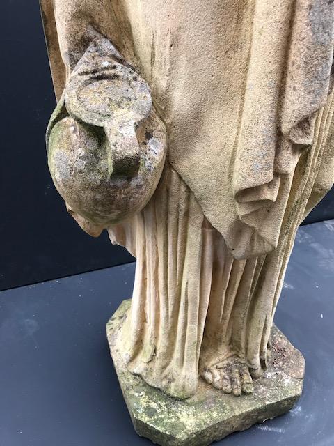 1  Hand Carved Sandstone Exceptional Garden Statue