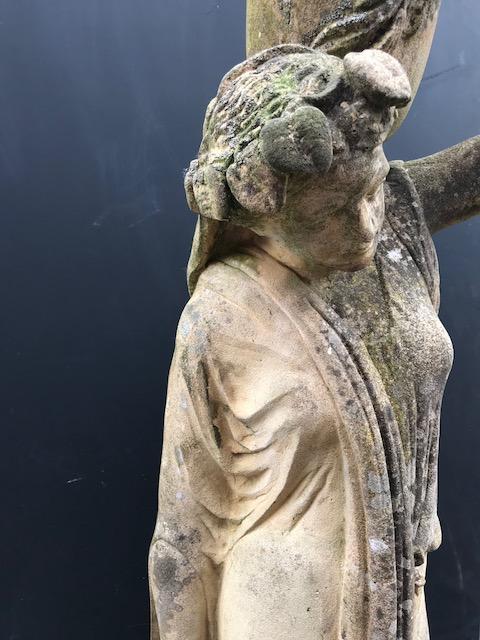 1  Hand Carved Sandstone Exceptional Garden Statue