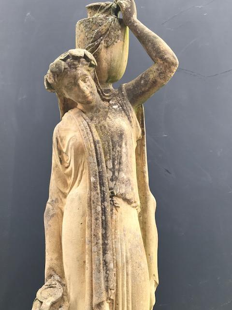 1  Hand Carved Sandstone Exceptional Garden Statue