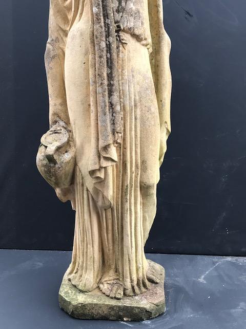 1  Hand Carved Sandstone Exceptional Garden Statue