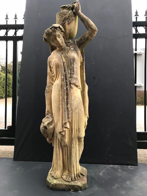 1  Hand Carved Sandstone Exceptional Garden Statue
