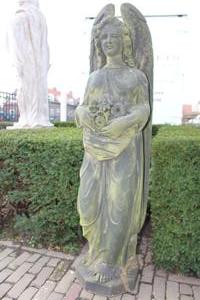 Handcarved Sandstone Angel en Sandstone, 19th century