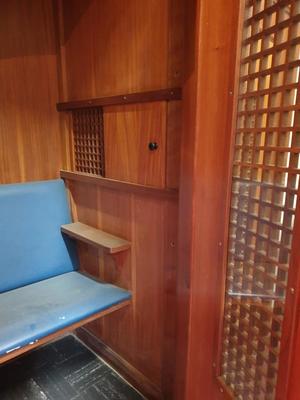 High Quality 2 - Sides Confessional Special Offer ! en Mahogony, Dutch  20th Century Anno 1955