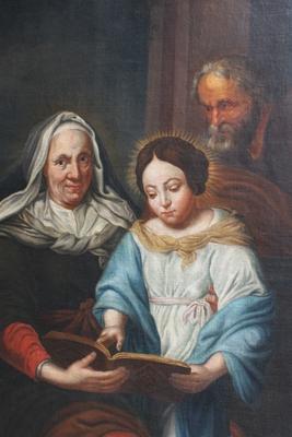 High Quality Painting St. Mary With St. Anne And Joachim Oil On Canvas en Oil on Canvas, Flemish