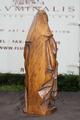 Holy Nun Or Abbess Statue en Terra - Cotta , Belgium  19 th century