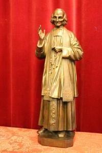 Jean Baptiste Marie Vianney. Weight 18.25 Kgs. en Full Bronze, France 1905