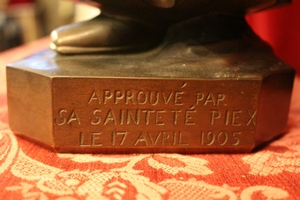 Jean Baptiste Marie Vianney. Weight 18.25 Kgs. en Full Bronze, France 1905