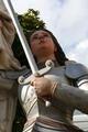 Jeanne D Arc Statue Height 300 Cm ! en plaster polychrome, France 19th century