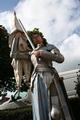 Jeanne D Arc Statue Height 300 Cm ! en plaster polychrome, France 19th century