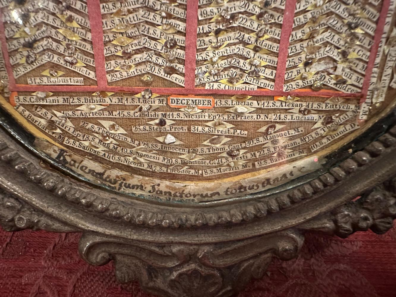 1  Kalendarium Sanctorum Totus Anni. Calendar With The Names And Relics Of Saints On Their Name Day For Every Day Of The Year.