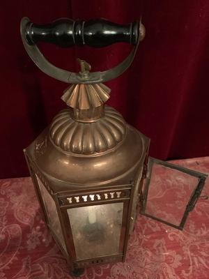 Lantern en Red Copper, Belgium 18 th century