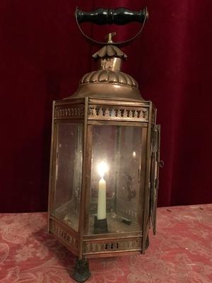 Lantern en Red Copper, Belgium 18 th century