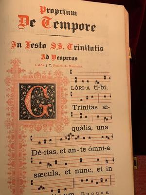 1  Large Antiphonarium Cisterciense In Perfect Condition Brass Locks And Applications