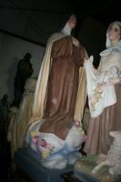 Large Statue Of The Kneeling St. Theresia Of Lisieux en plaster polychrome, France 19th century ( anno 1920 )