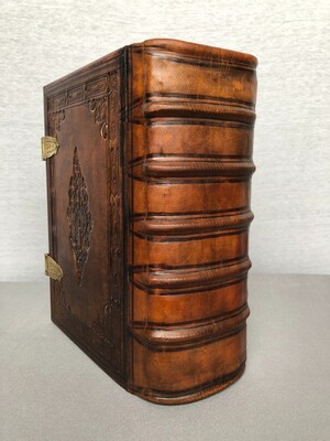 Luther Bible; Nicolaas Haas/Samuel Schoonwald 1725. Old & New Testament en Leather / Paper / Brass Locks, Amsterdam Netherlands  18 th century