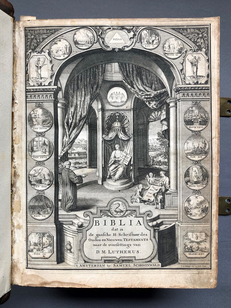 1  Luther Bible; Nicolaas Haas/Samuel Schoonwald 1725. Old & New Testament