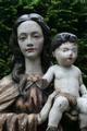 Maddona With Child en hand-carved wood polychrome, Dutch 17th century