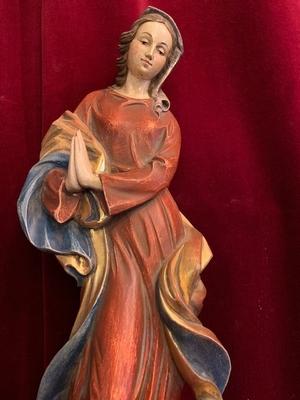 Madonna  en wood polychrome, Southern Germany 20th century