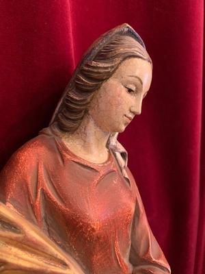 Madonna  en wood polychrome, Southern Germany 20th century