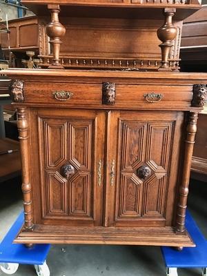 Cabinet  style Mechelen Style en Oak wood, Belgium 19th century ( anno 1835 )