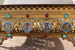 Missal Stand en BRASS / ENAMEL, France 19th century