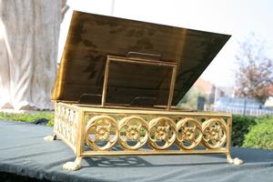 Missal Stand en Brass Gilt, Belgium 19 th century