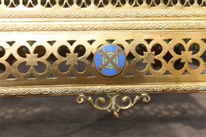 Missal Stand en BRASS / ENAMEL, France 19th century