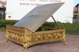 Missal Stand en BRASS / ENAMEL, France 19th century