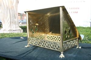 Missal Stand en BRASS, belgium 19 th century