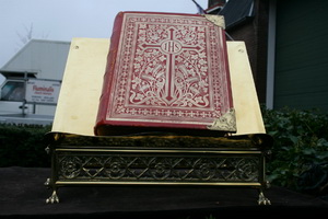 Missal Stand en Brass / Gilt, Belgium 19th century