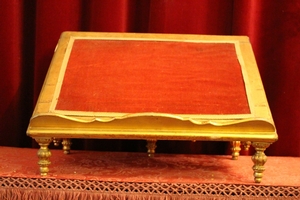 Missal Stand en wood polychrome, France 19th century