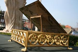 Missal Stand en Brass Gilt, Belgium 19 th century