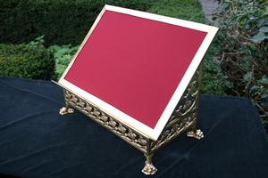 Missal Stand en Brass / Bronze, Belgium 19 th century