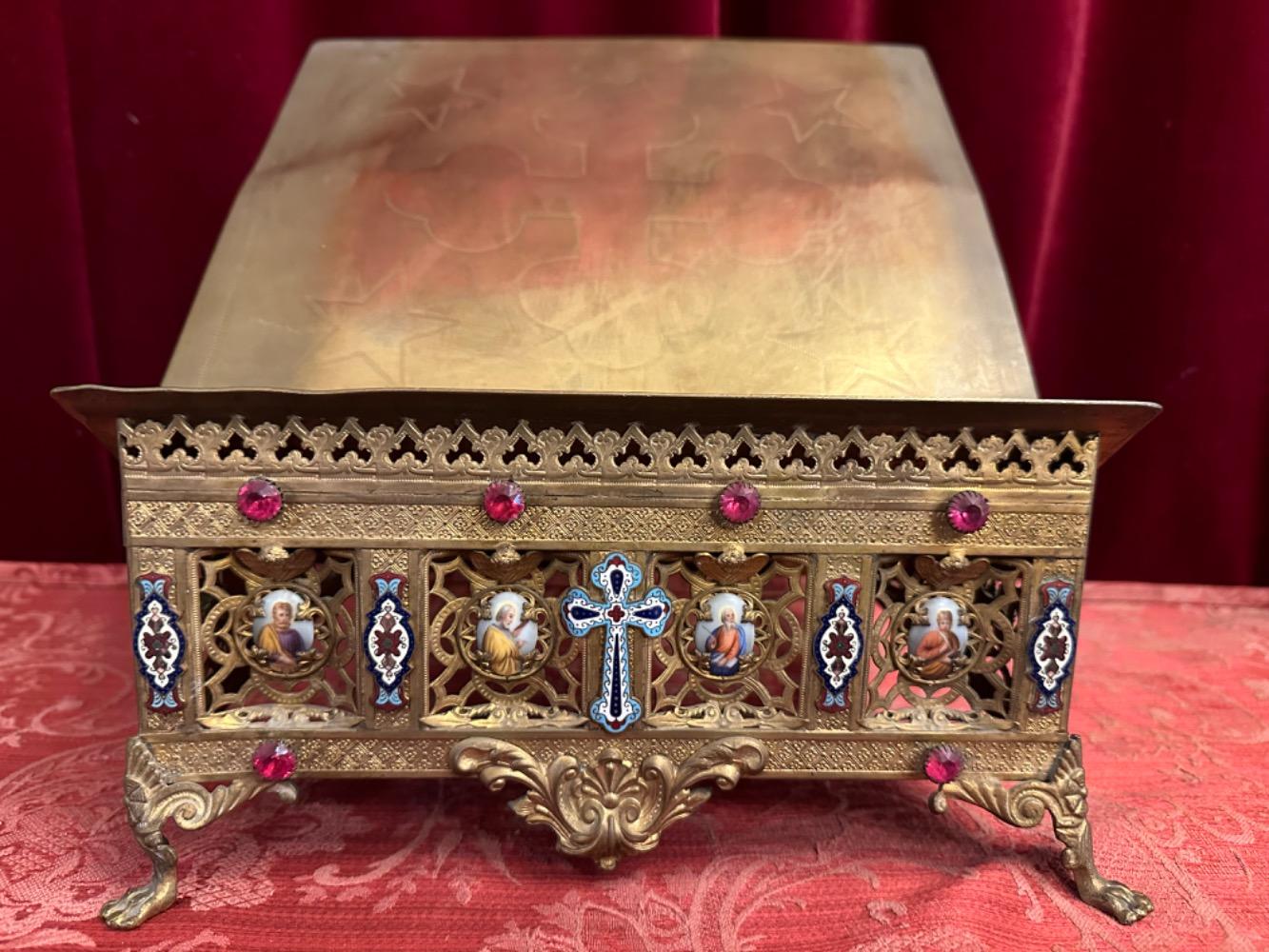 1  Missal Stand Adustable Enameled Imaginations Of The 4 Evangelists