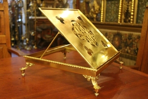 Missal Stand Height Variable en Brass / Bronze, belgium 19th century