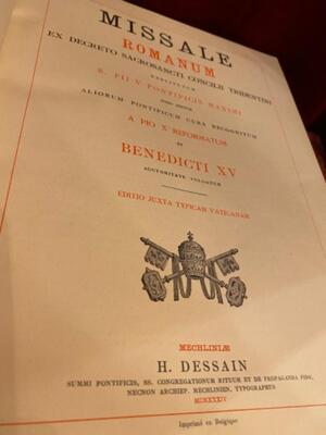 Missale Romanum Belgium  20 th century