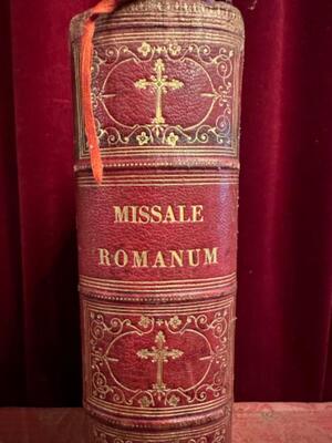 Missale Romanum Anno 1858 en Brass Locks, Mechliniae - Belgium 19 th century ( Anno 1858 )