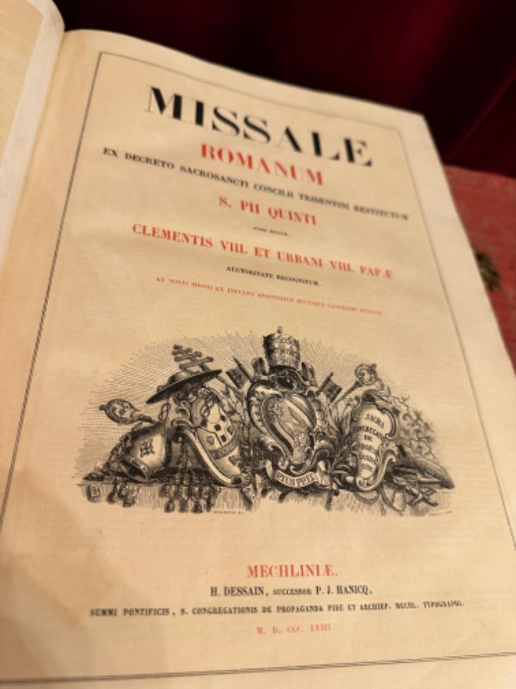 1  Missale Romanum Anno 1858