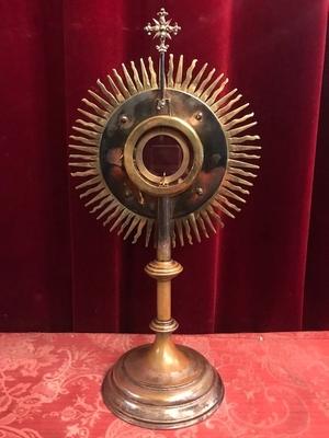 Monstrance en Brass / Bronze , Belgium 19th century