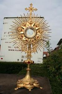 Monstrance en BRASS , France 19th century