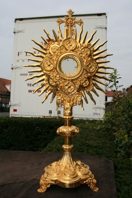 Monstrance BRASS , France 19th century