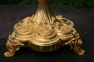 Monstrance BRASS , France 19th century