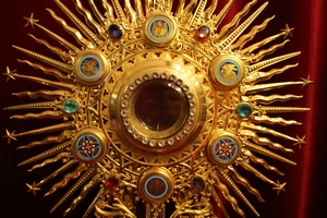 Monstrance en Brass / Bronze /Gilt / Enamel, France 19th century